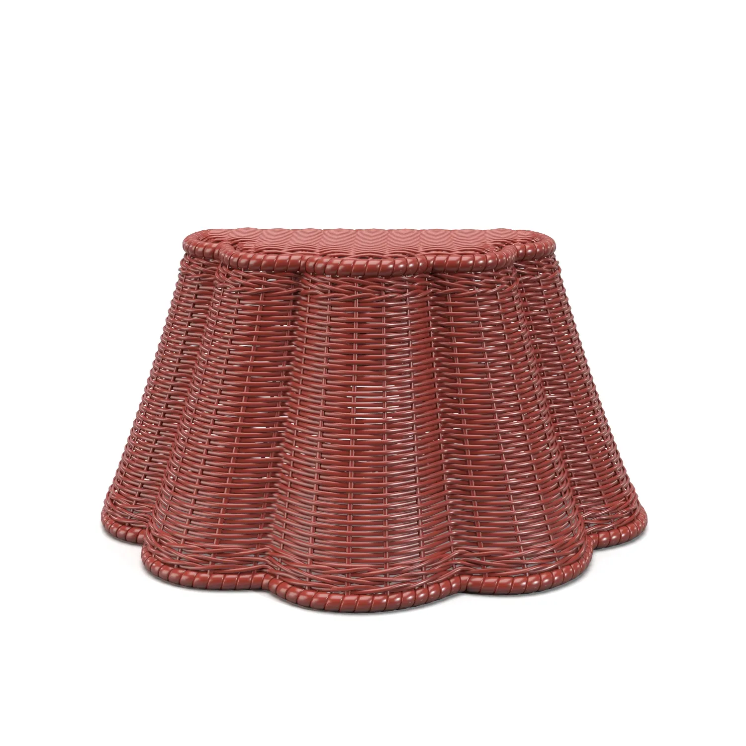Scallop Downlight in Rhubarb Rattan PBR 3D Model_01
